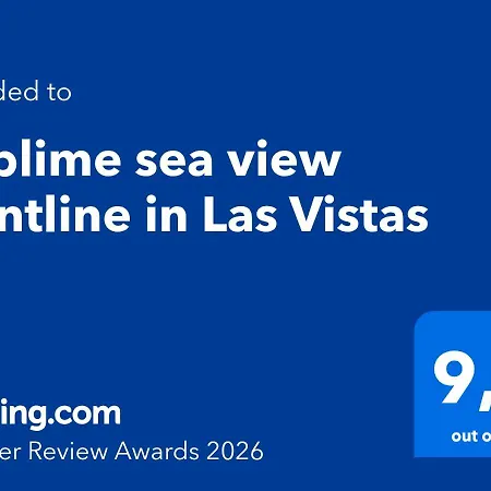 Sublime Sea View Frontline In Vistas